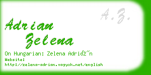 adrian zelena business card